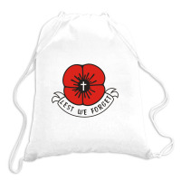 Remembrance Day Poppy Drawstring Bags | Artistshot