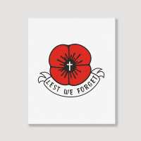 Remembrance Day Poppy Portrait Canvas Print | Artistshot