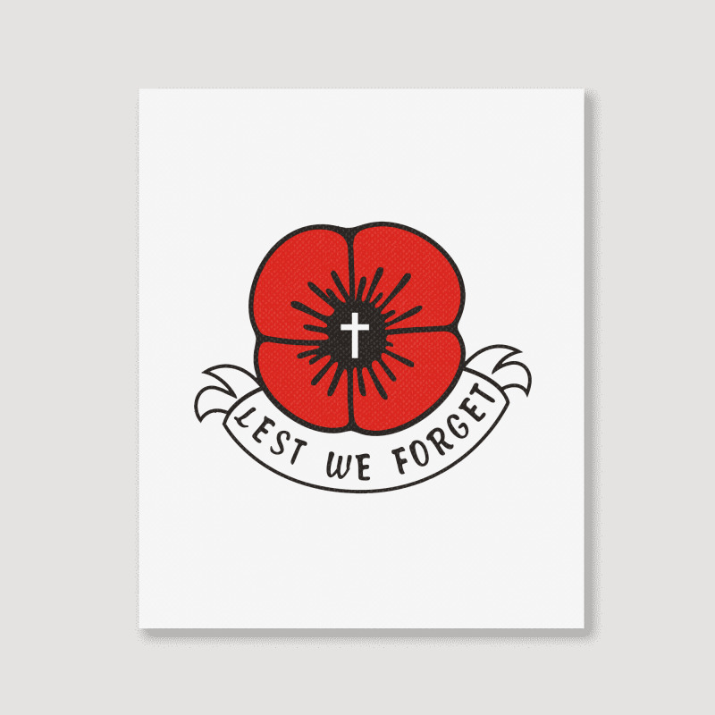 Remembrance Day Poppy Portrait Canvas Print | Artistshot