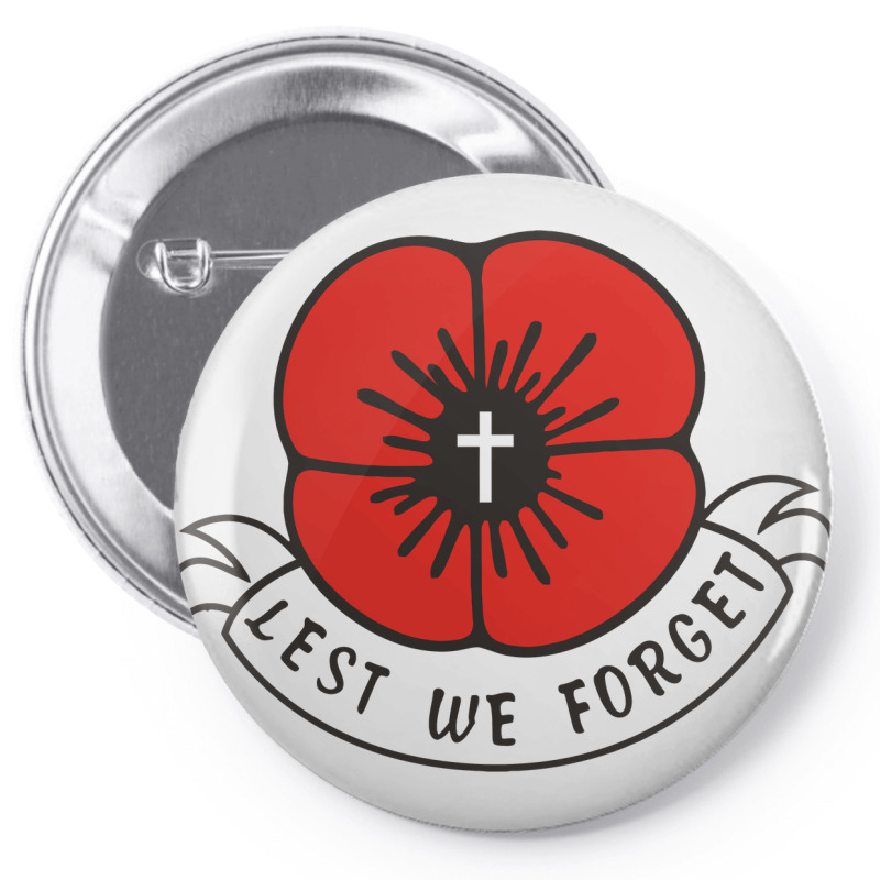 Remembrance Day Poppy Pin-back Button | Artistshot