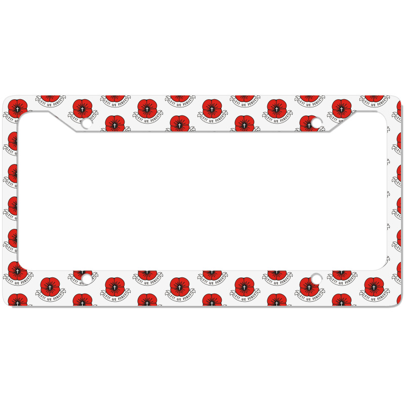 Remembrance Day Poppy License Plate Frame | Artistshot