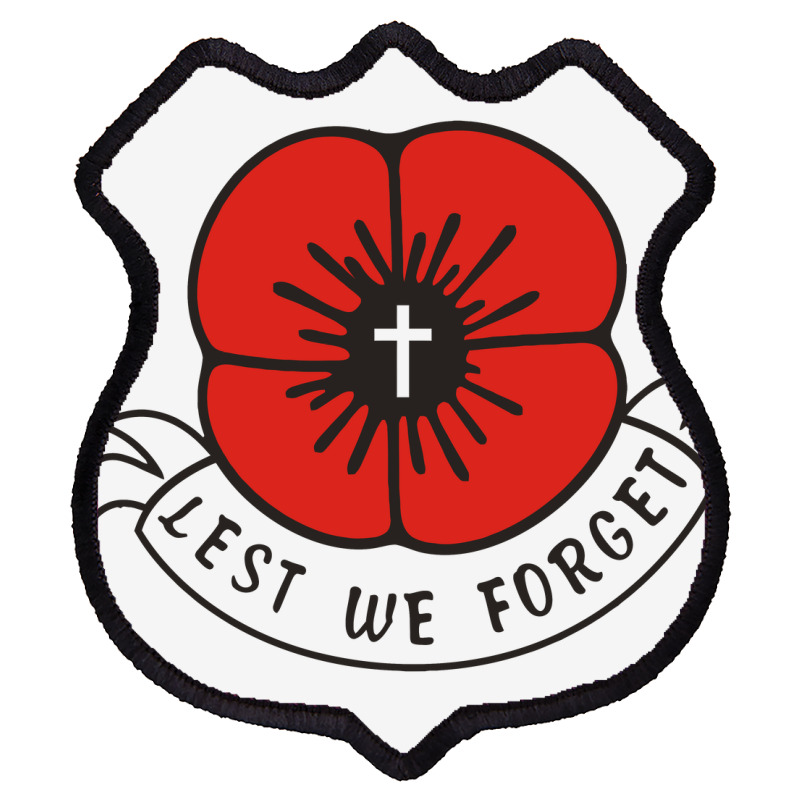 Remembrance Day Poppy Shield Patch | Artistshot