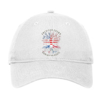 American Grown Dominican Roots Usa Republic Flag Heritage T Shirt Adjustable Cap | Artistshot