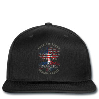 American Grown Dominican Roots Usa Republic Flag Heritage T Shirt Printed Hat | Artistshot