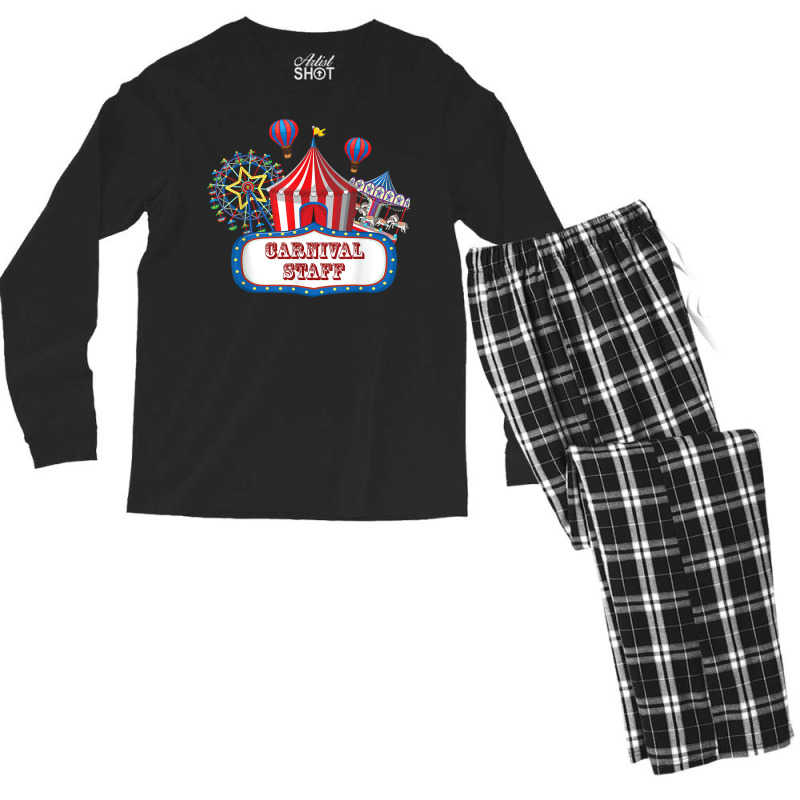 Carnival Staff For Circus Event Staff & Ringmaster Lover T Shirt Men's Long Sleeve Pajama Set by cm-arts | Artistshot