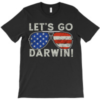 Aviator Sunglasses American Flag Let’s Go Darwin T-shirt | Artistshot