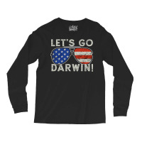 Aviator Sunglasses American Flag Let’s Go Darwin Long Sleeve Shirts | Artistshot