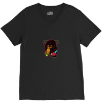 Gorilla Headphone V-neck Tee | Artistshot