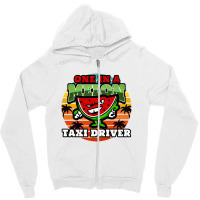 Taxi Driver One In A Melon Vintage Retro Classic Summer Design For Tax Zipper Hoodie | Artistshot