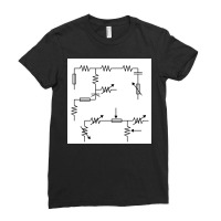 Electronic Circuit Sign Pattern Ladies Fitted T-shirt | Artistshot