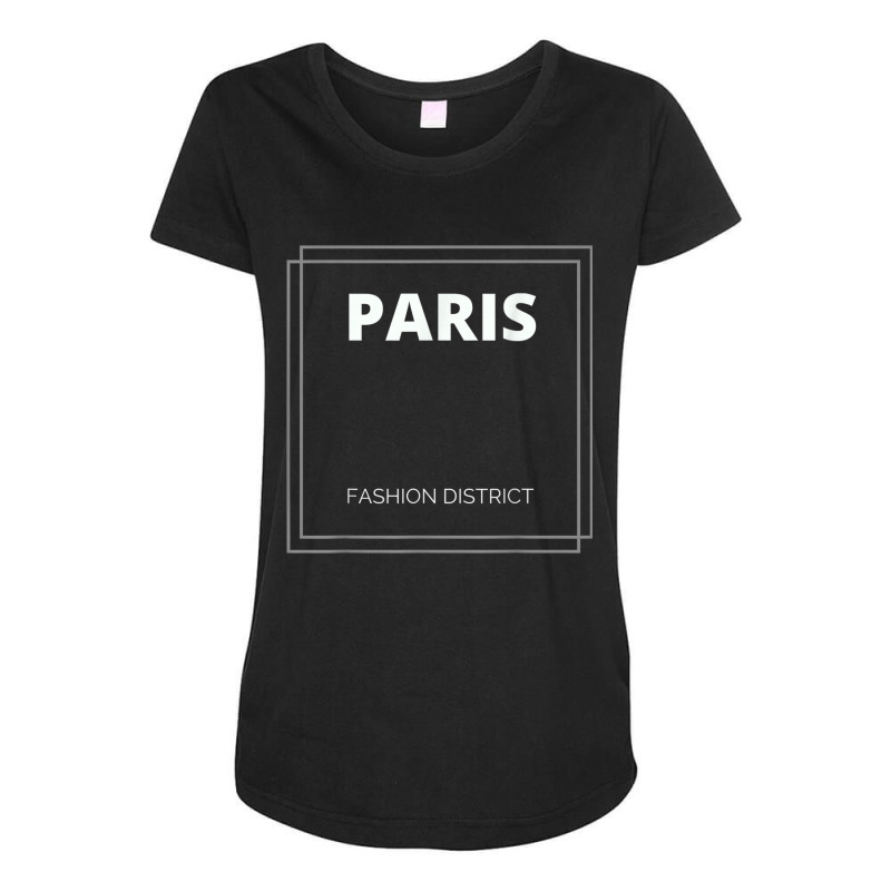 Paris Fashion District T Shirt Maternity Scoop Neck T-shirt by cm-arts | Artistshot