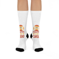 Deadlifting Is My Cardio Body Fitness Workout Exercise T Shirt Crew Socks | Artistshot