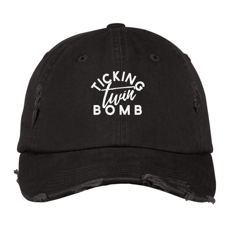 Ticking Twin Bomb Pregnancy Announcement New Mom Gift Vintage Cap by cm-arts | Artistshot