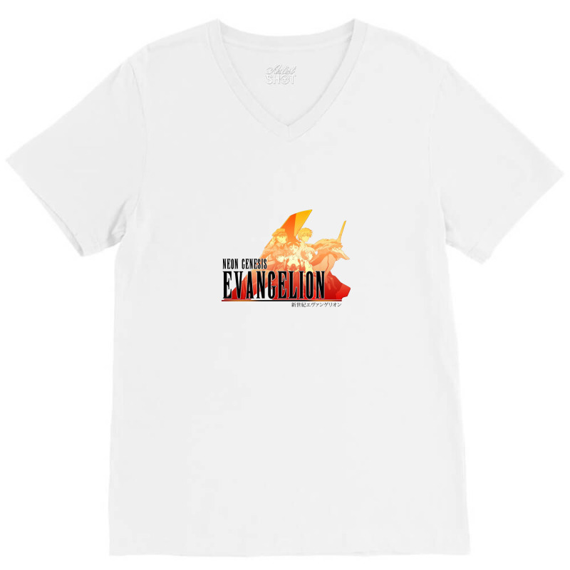 Neon Genesis V-Neck Tee by andisoraya | Artistshot