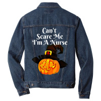 Funny Halloween Pumpkin Witch Halloween Nurse Men Denim Jacket | Artistshot