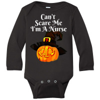 Funny Halloween Pumpkin Witch Halloween Nurse Long Sleeve Baby Bodysuit | Artistshot