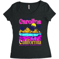 Heads Carolina Tail California Western Summer Beach Paradise T Shirt Women's Triblend Scoop T-shirt | Artistshot