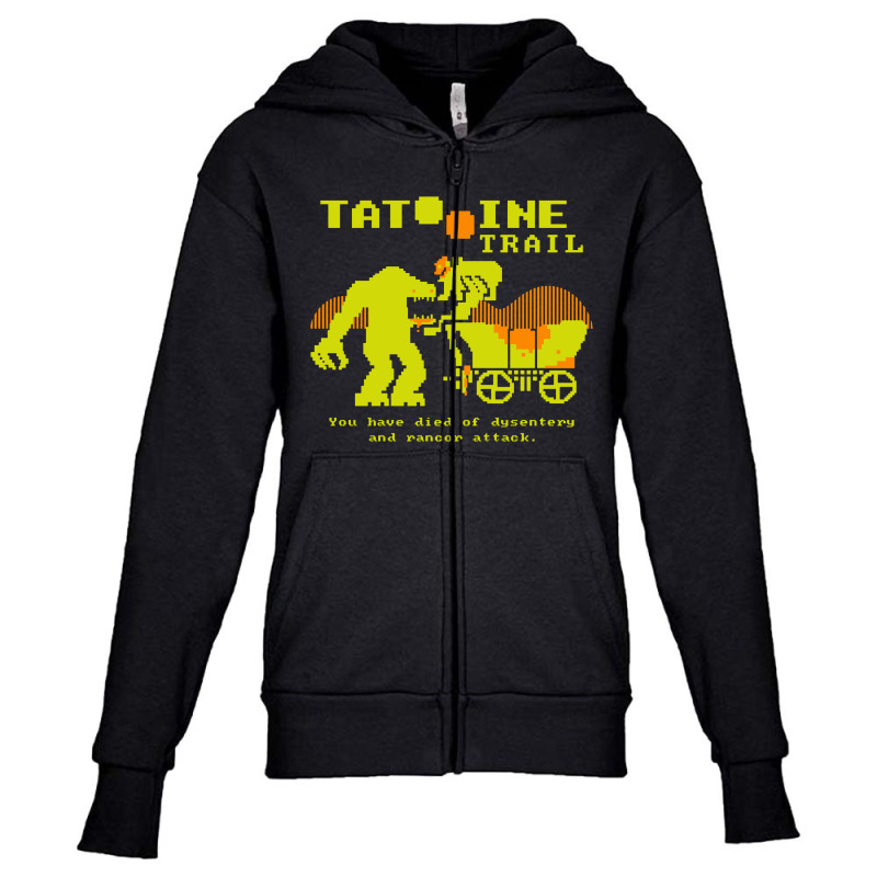 Tatooine Trail Youth Zipper Hoodie by Relaxa | Artistshot