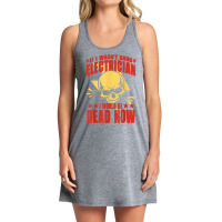 Funny Lineman Electronics Electrical Technician Electrician T Shirt Tank Dress | Artistshot