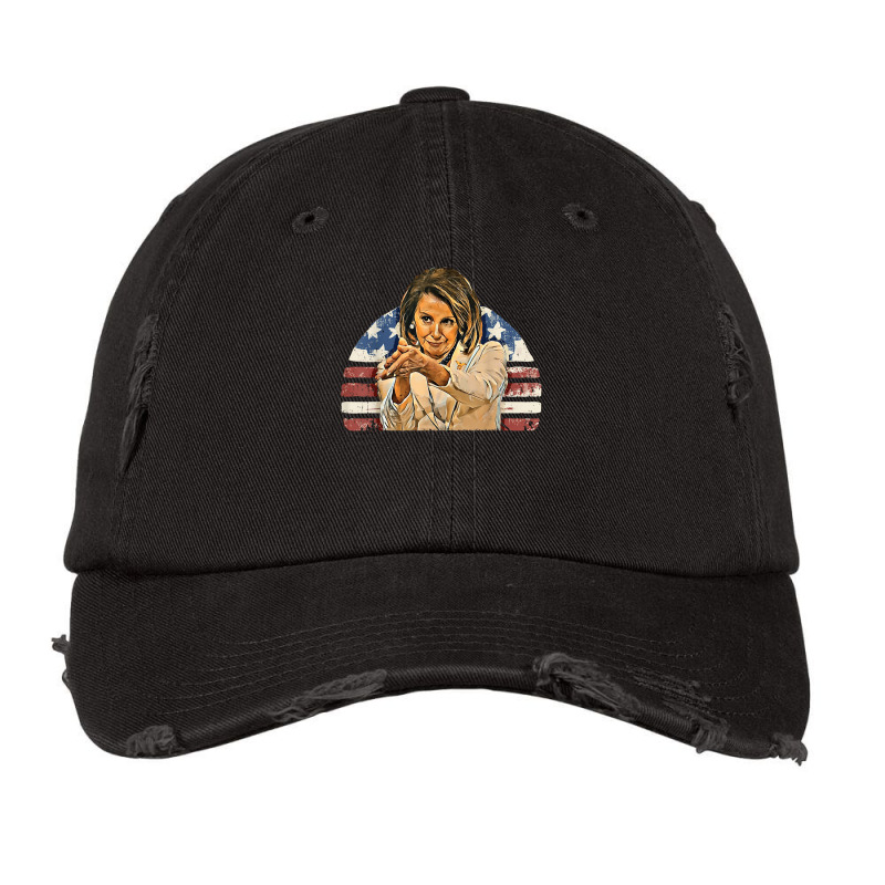 Nancy Pelosi Clappity Clap Gift Anti-trump Flag Vintage Cap | Artistshot