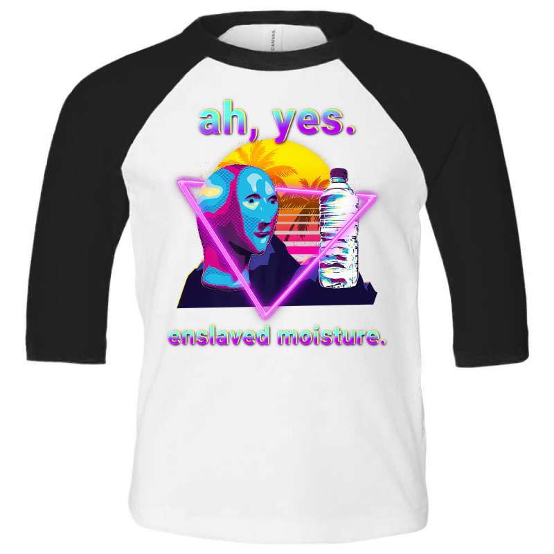 Ah Yes Enslaved Moisture Dank Meme Retro 80s Vaporwave Premium T Shirt Toddler 3/4 Sleeve Tee by cm-arts | Artistshot