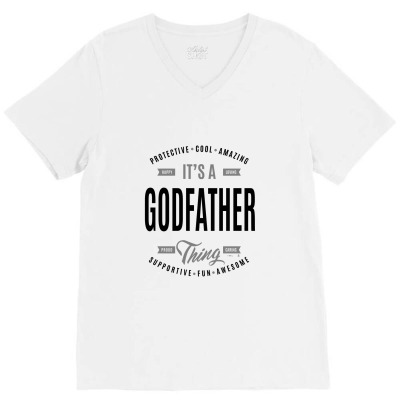 Godfather V-neck Tee Designed By Woleswaeh