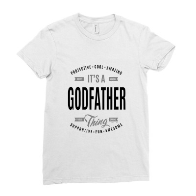 Godfather Ladies Fitted T-shirt Designed By Woleswaeh