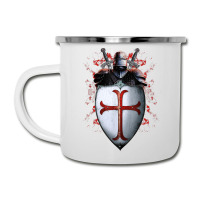 Knights Templar Flag Helmet Cross Sword Gift Camper Cup | Artistshot