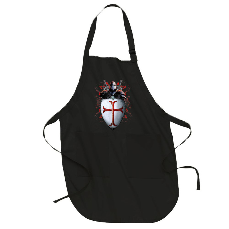 Knights Templar Flag Helmet Cross Sword Gift Full-length Apron | Artistshot