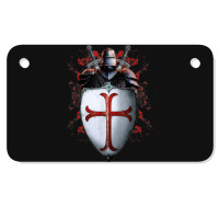 Knights Templar Flag Helmet Cross Sword Gift Motorcycle License Plate | Artistshot