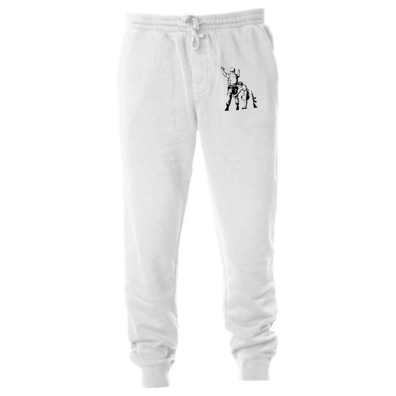 Banksy-girl-searching-soldier Unisex Jogger | Artistshot