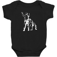 Banksy-girl-searching-soldier Baby Bodysuit | Artistshot