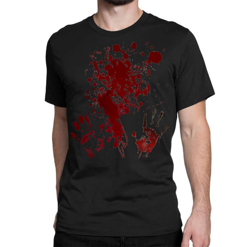 Halloween Blood Splat All Over Costume Adult Classic T-shirt | Artistshot