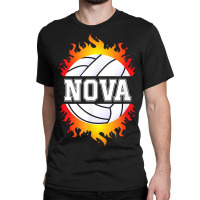 Nova Name Volleyball Player Girls Ball And Net Sports Fan Classic T-shirt | Artistshot