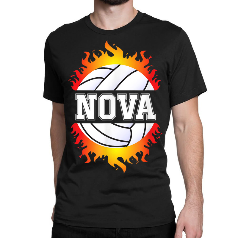 Nova Name Volleyball Player Girls Ball And Net Sports Fan Classic T-shirt by Complete | Artistshot