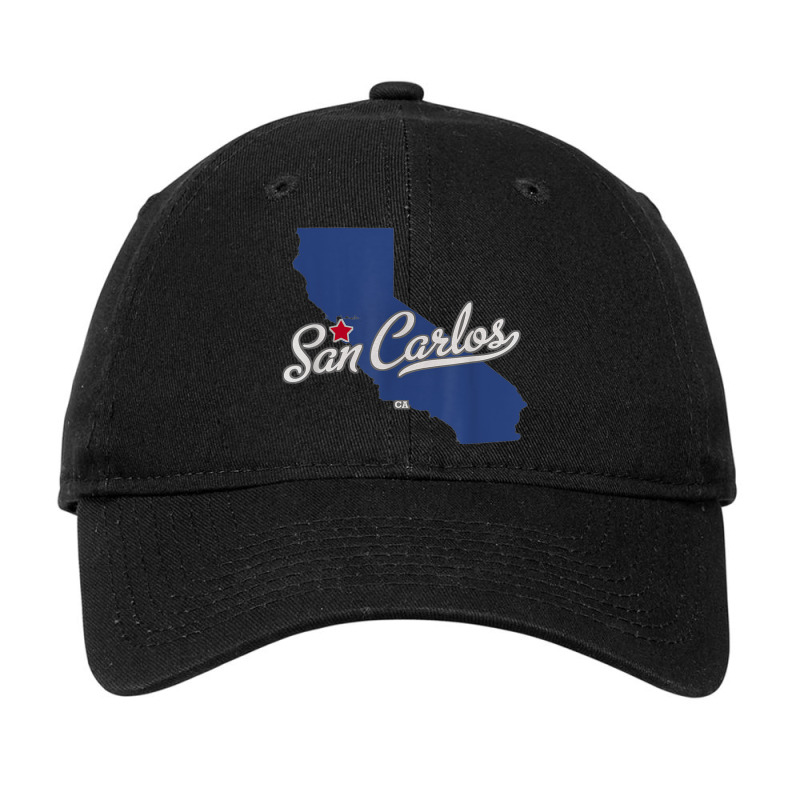 San Carlos California San Diego Ca Map Adjustable Cap | Artistshot