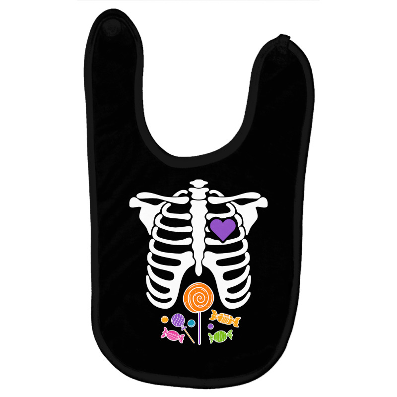 Halloween Candy Xray Skeleton Costume For Men Women Kid Boys Baby Bibs | Artistshot