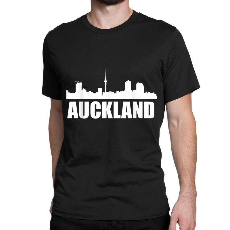 Skyline Of Auckland New Zealand T Shirt Classic T-shirt by cm-arts | Artistshot