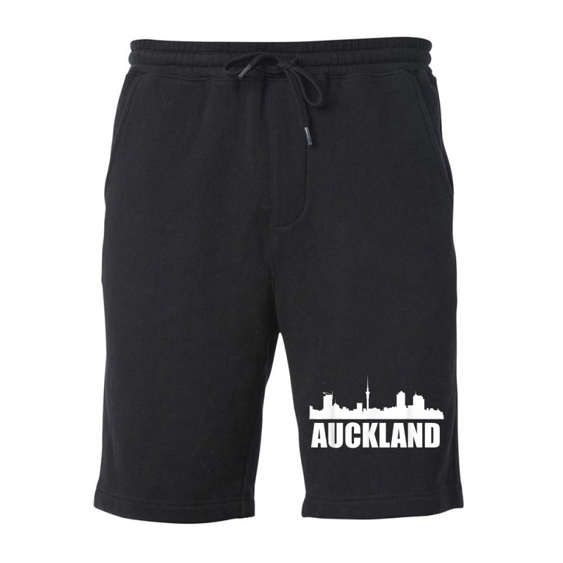 Skyline Of Auckland New Zealand T Shirt Fleece Short by cm-arts | Artistshot