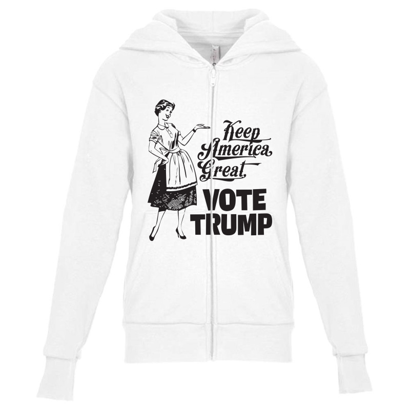 Kag Vote Trump Youth Zipper Hoodie | Artistshot