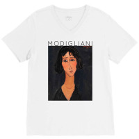 Amedeo Modigliani Jeune Femme Margherita For Artists Premium T Shirt V-neck Tee | Artistshot