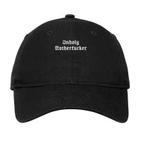 Unholy Motherfucker Pagan Satanic Atheist Punk Goth Adjustable Cap | Artistshot