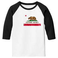 California Republic Grunge Youth 3/4 Sleeve | Artistshot