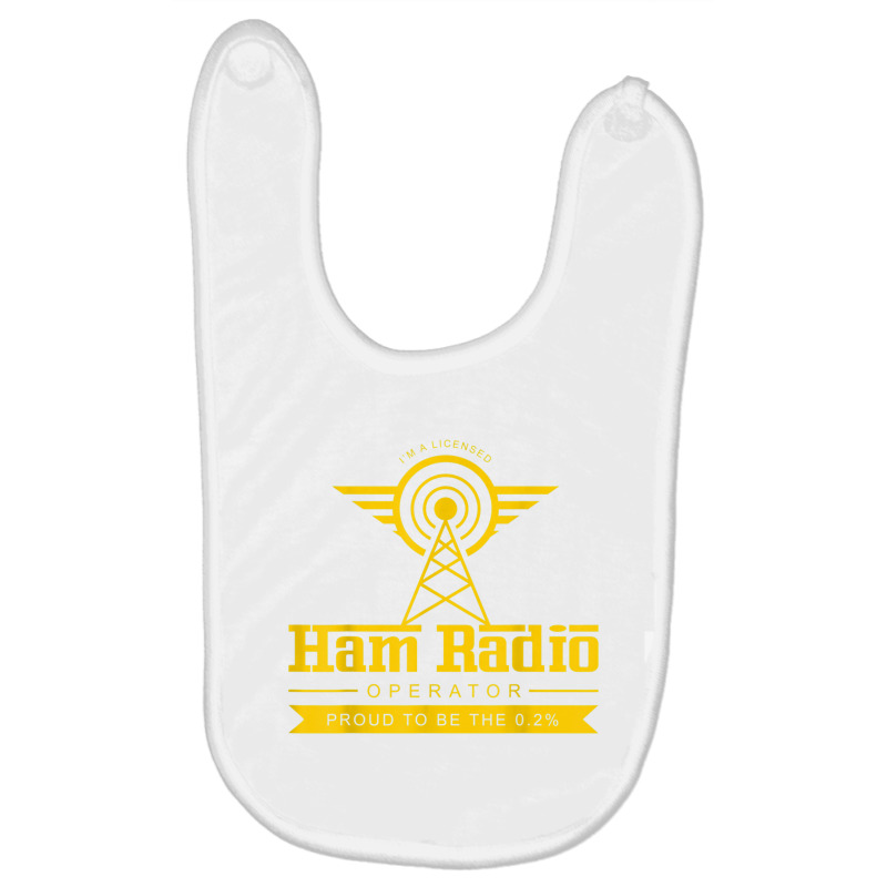 Ham Radio Operator Shirt  Cute Amateur Administrator Gift Baby Bibs by cm-arts | Artistshot