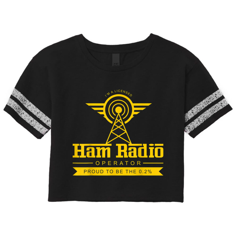 Ham Radio Operator Shirt  Cute Amateur Administrator Gift Scorecard Crop Tee by cm-arts | Artistshot