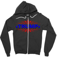 Trump Label Zipper Hoodie | Artistshot