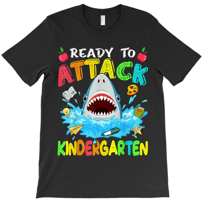 Ready To Attack Kindergarten Shark Back To School Boys Kids T-shirt | Artistshot