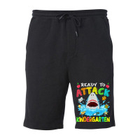 Ready To Attack Kindergarten Shark Back To School Boys Kids Fleece Short | Artistshot