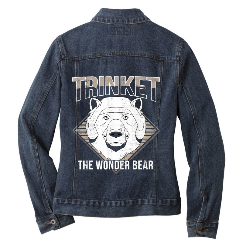 The Legend Of Vox Machina Trinket The Wonder Bear Premium Ladies Denim Jacket by cm-arts | Artistshot