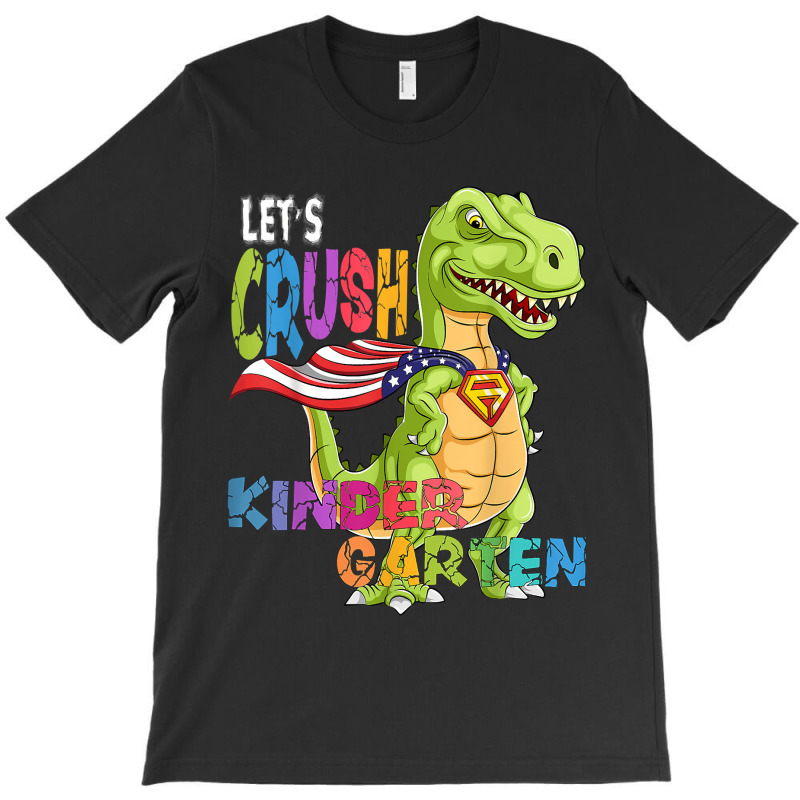 Ready To Crush Kindergarten 2035 Dinosaur Back To School Boy T-shirt | Artistshot